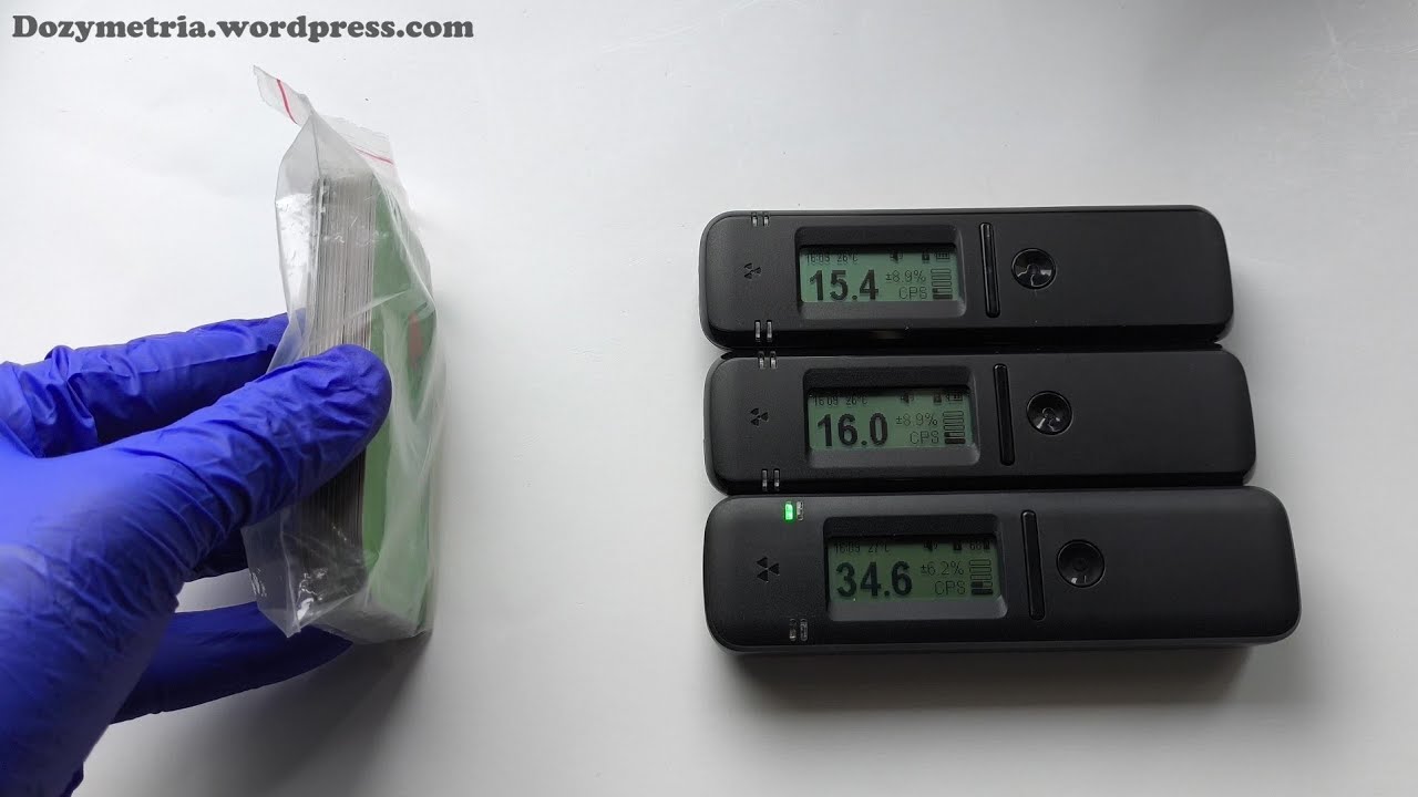 1. Spectrometer RadiaCode 110 - CPS Sensitivity comparison (RadiaCode 102 and 103) Dosimeter test