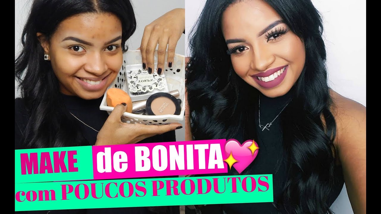 MAKE COMPLETA USANDO POUCOS PRODUTOS !