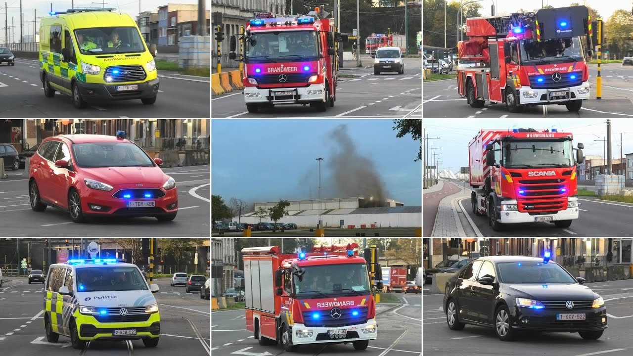 Grote Brand bij Recyclingbedrijf in Antwerpen - Vele Hulpdiensten met spoed onderweg!