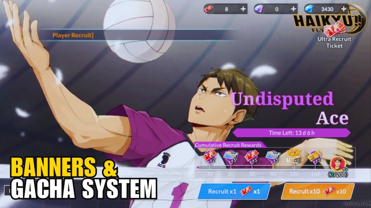 BANNERS AND GACHA SYSTEM - HAIKYU!! FLY HIGH