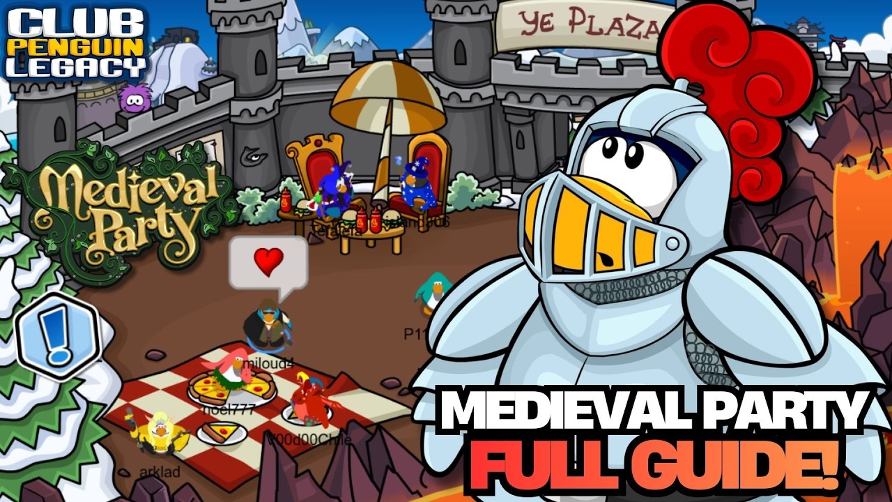 MEDIEVAL PARTY 2026 FULL GUIDE! 🏰⚔️ QUESTS + FREE ITEMS & STAMPS! ✨| Club Penguin Legacy