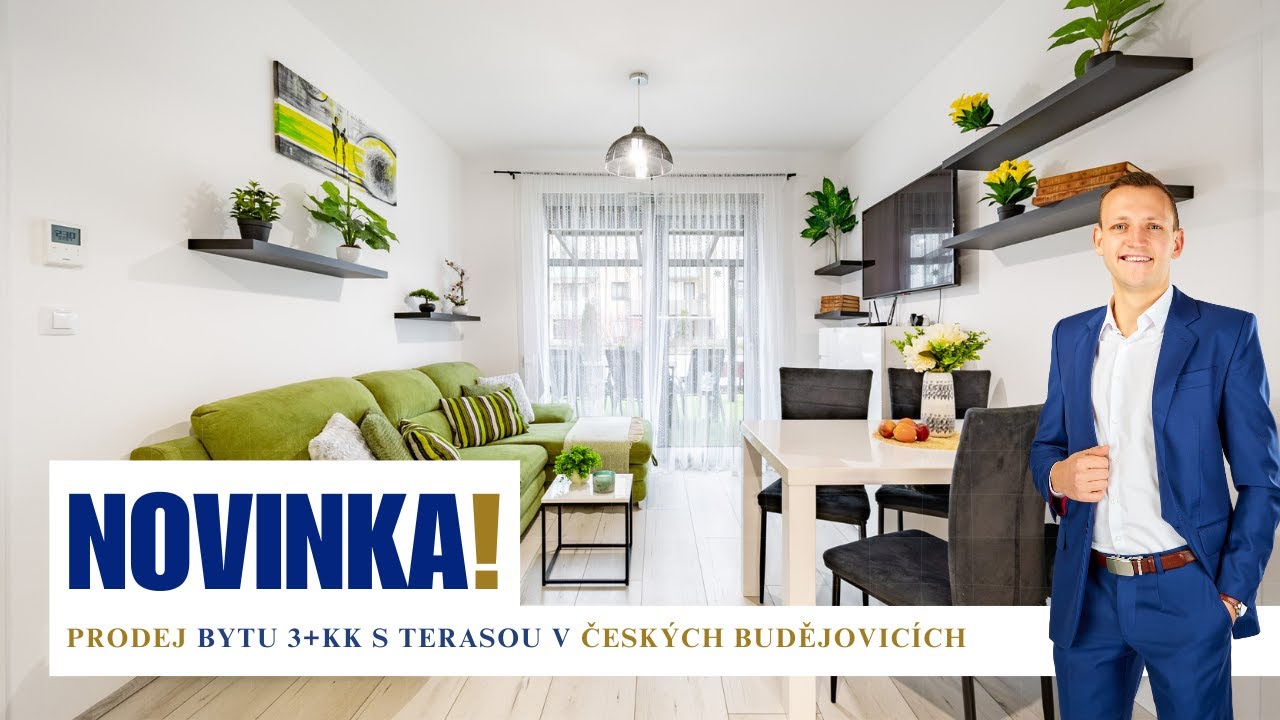 ✅ PROD&Aacute;NO ✅  - prodej bytu 3+kk s terasou a parkov&aacute;n&iacute;m