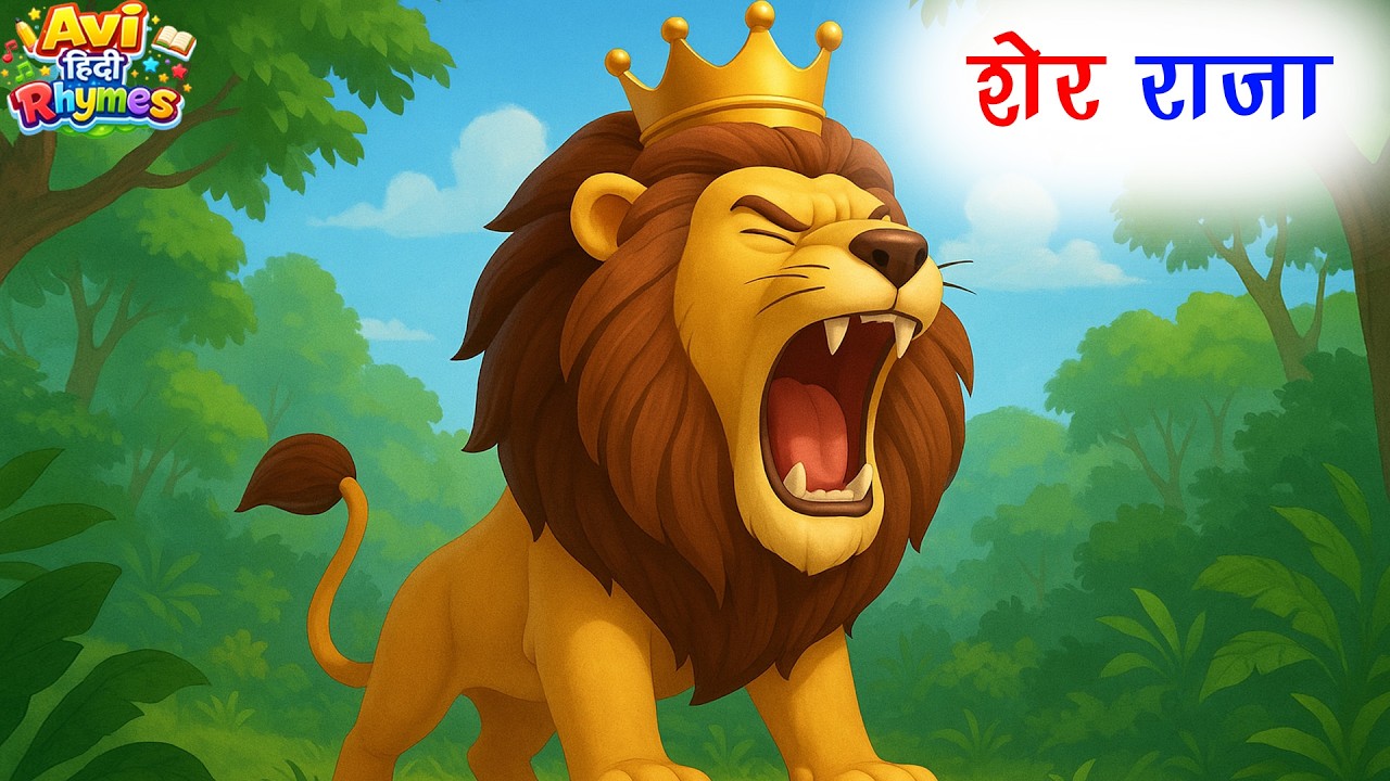 Sher Raja | शेर राजा | Many More Popular Rhymes For Kids | Hindi Rhymes