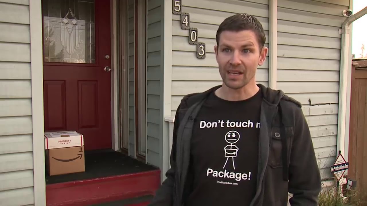 Blam! Booby Traped Box Scares off Porch Pirates