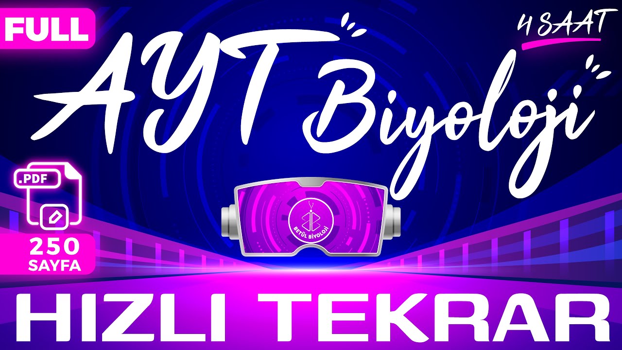 AYT Biyoloji Full Tekrar | 4 Saatte AYT Biyoloji Hızlı Tekrar | PDF