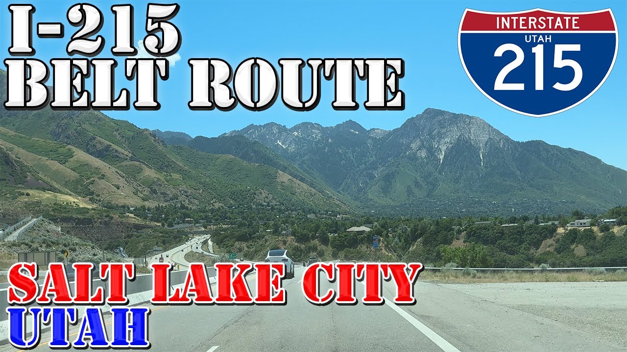 I-215 - Belt Route Inner Loop - Salt Lake City - Utah - 4K Highway Drive