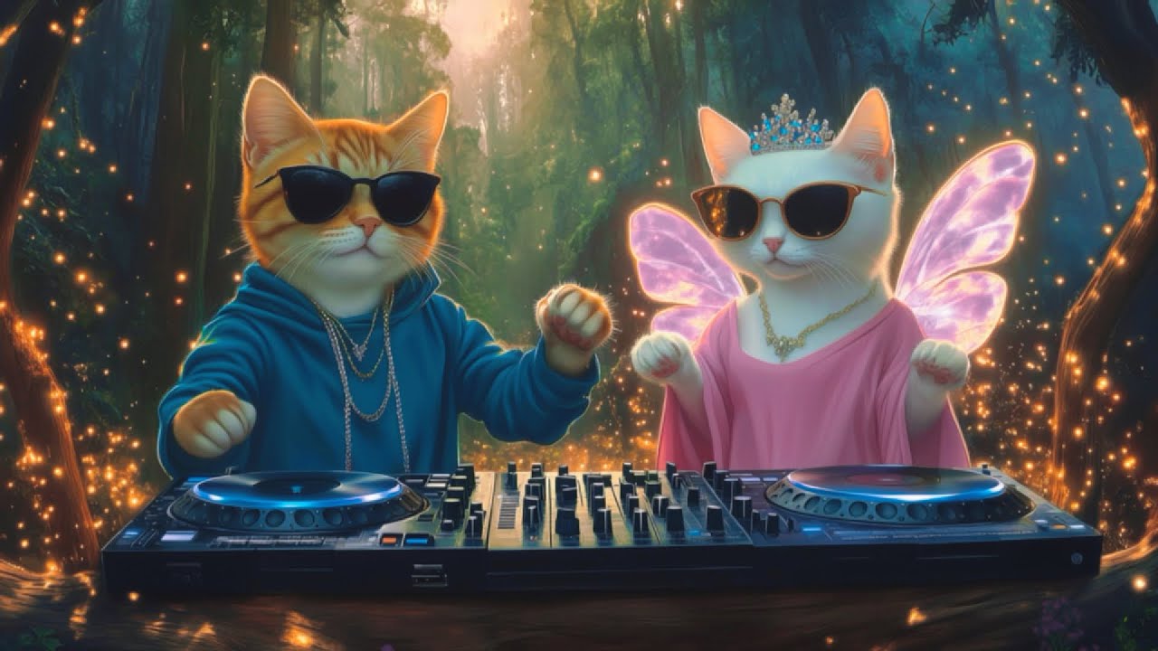 This DJ Cat Couple Just Took Over a Magical Forest | Live Melodic House Set 🧚&zwj;♀️💞🎶