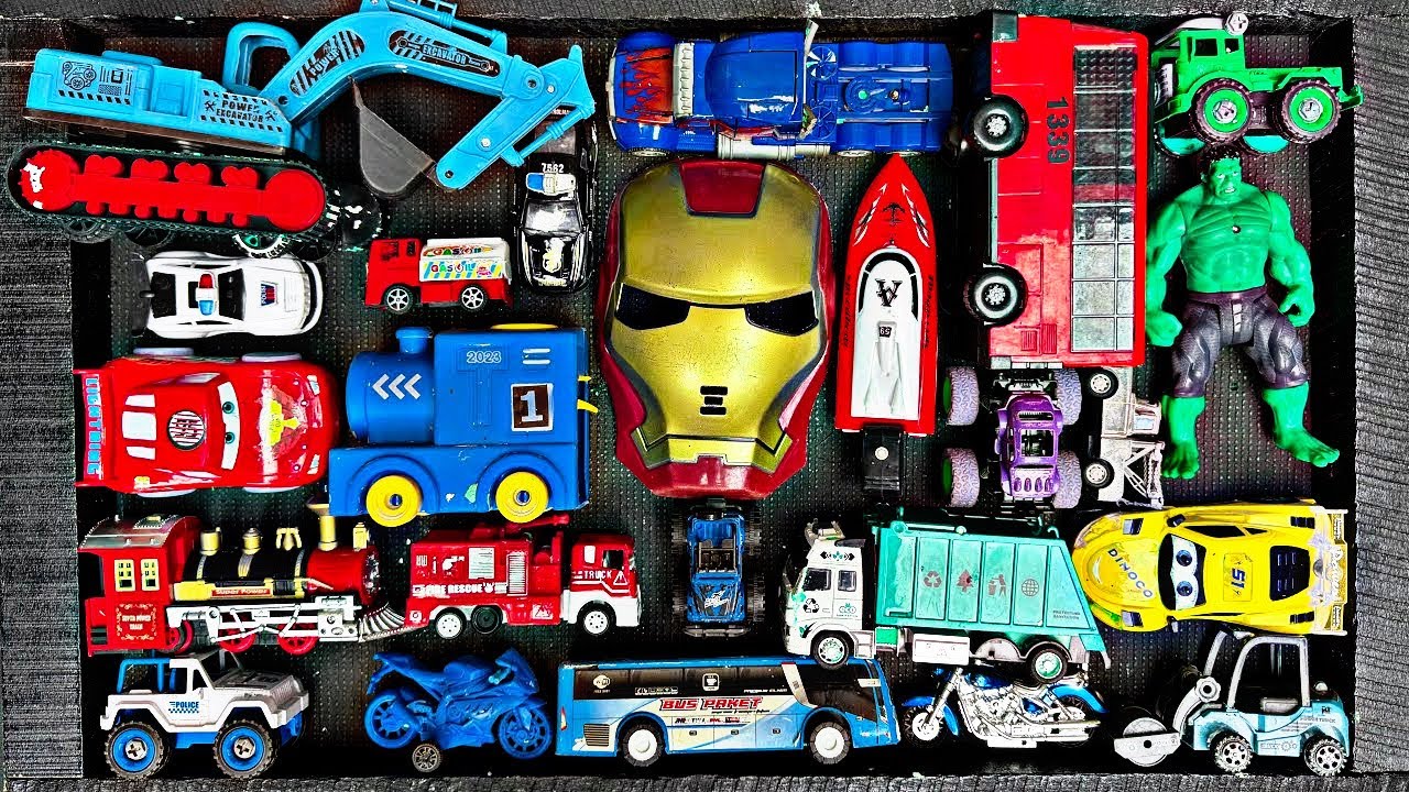 Mencari dan menemukan mobil mobilan, mobil balap, mobil monster, mobil optimusprime, kereta api uap