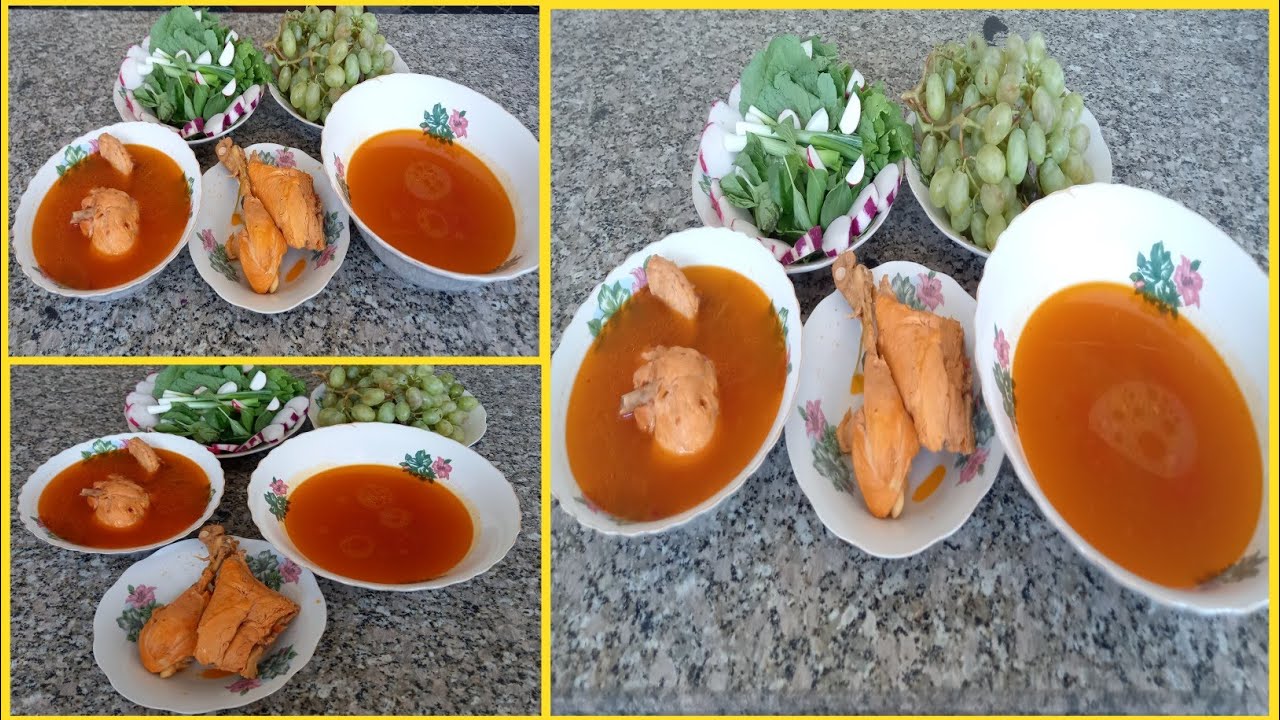 طرز تهیه شوربا گوشت مرغ, خوشمزه و آسان 😋👌, afghani shorba,soup