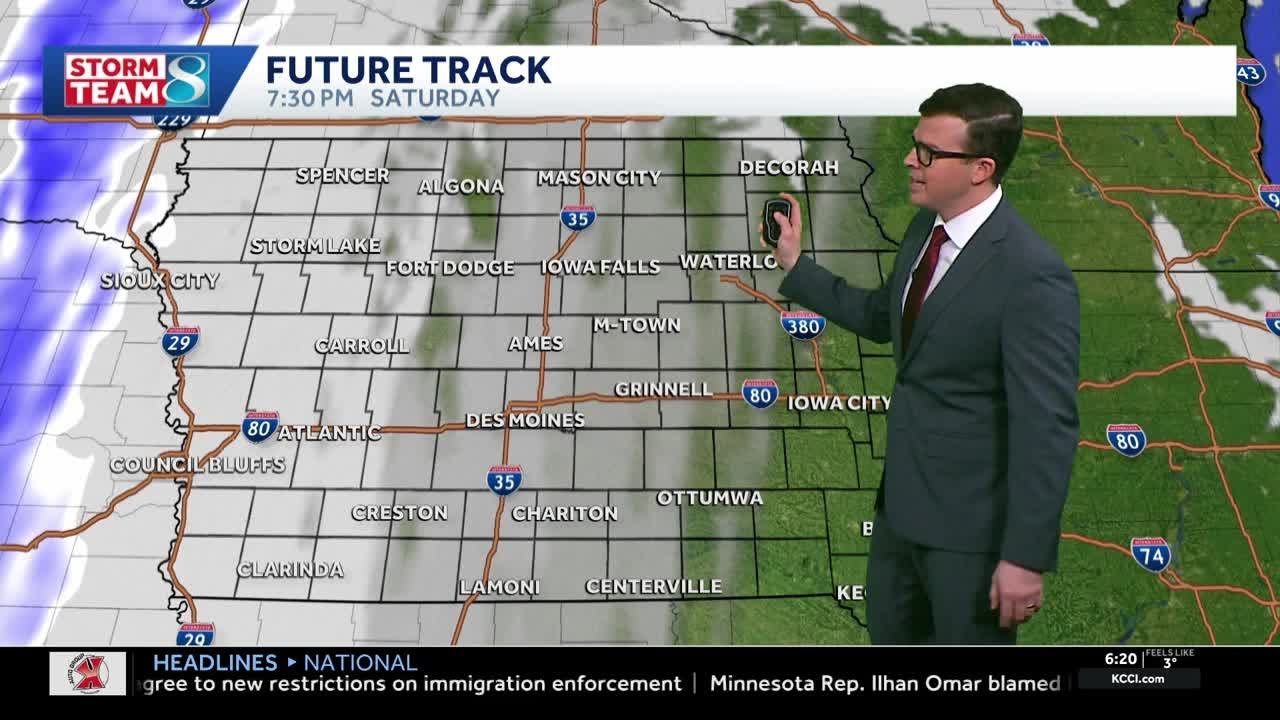 Iowa weather: Temperatures on the drop as snow chances trend up for the weekend