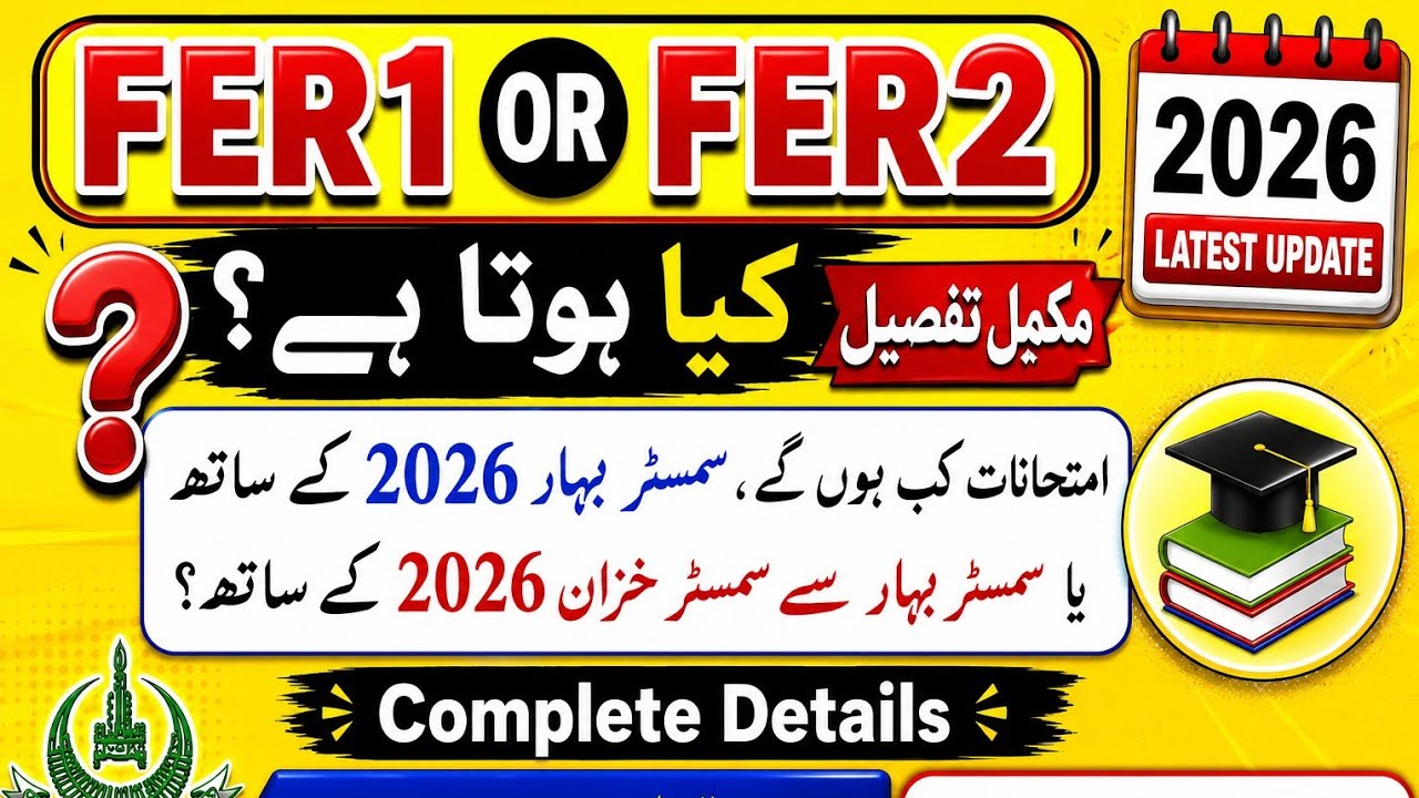 AIOU Fer1 And Fer2 Admission 2026 || AIOU Fer1 Fer2 Admission Method 2026 || AIOU Fer1  Fer2 2026