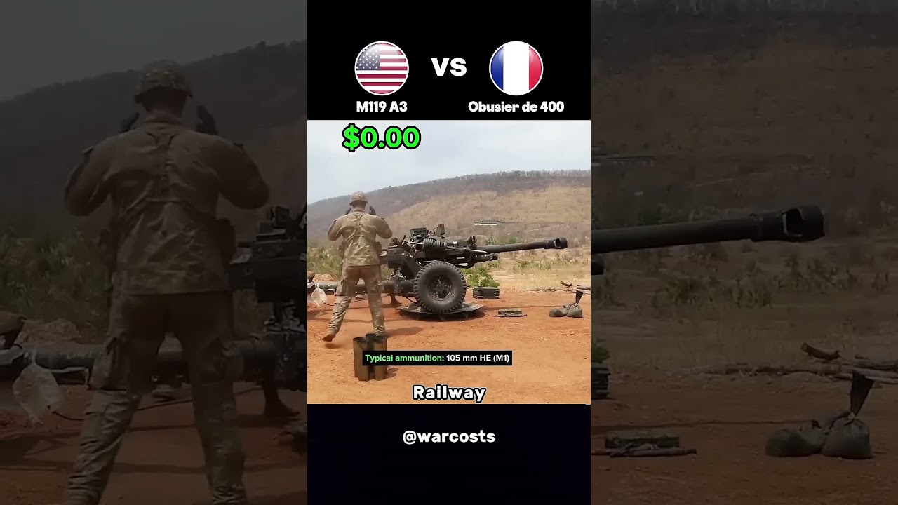 The US M119 Howitzer vs Obusier de 400 &ndash; Cost Per Shot Analysis  #military #army