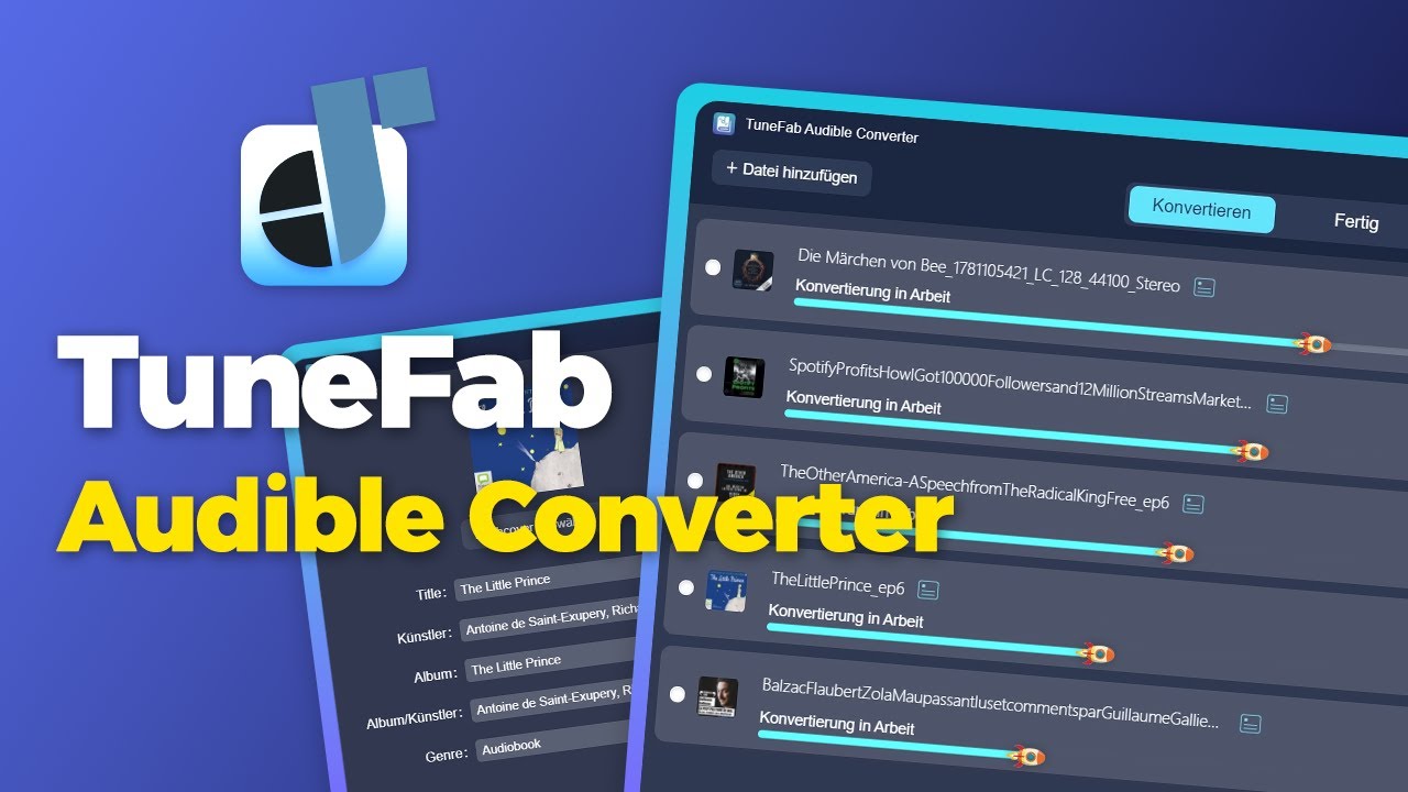 TuneFab Audible Converter - Audible H&ouml;rb&uuml;cher jederzeit anh&ouml;ren