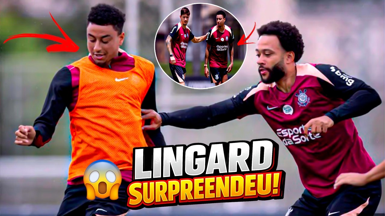 PRIMEIRO TREINO DE LINGARD NO CORINTHIANS IMPRESSIONA! BASTIDORES E MERCADO DA BOLA