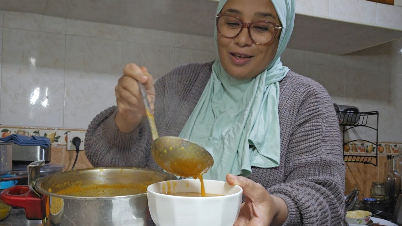  تبعني وجربي وصفاتي الناجحة طريقتي الحريرة البلبولة بمطيشة سخونة وبنينة ديال البرد