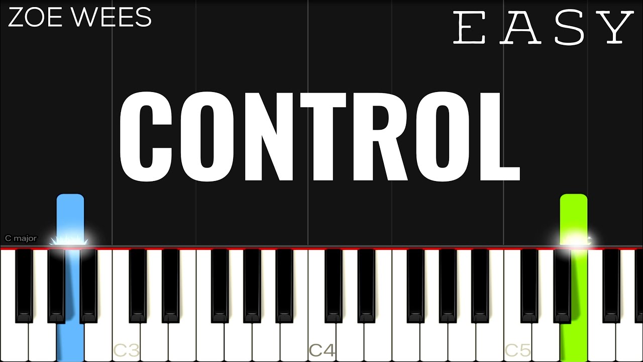 Zoe Wees - Control | EASY Piano Tutorial