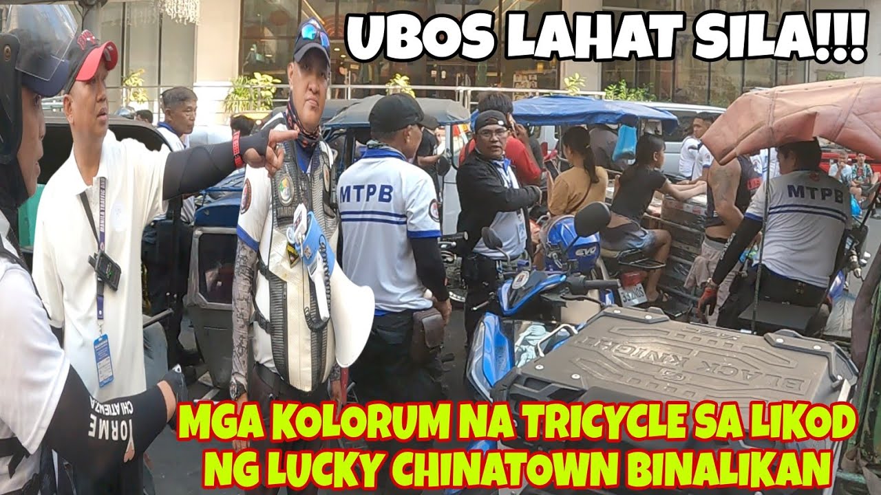 MGA KOLORUM NA TRICYCLE SA LIKOD NG LUCKY CHINATOWN MALL BINALIKAN!!! UBOS LAHAT SILA!!!
