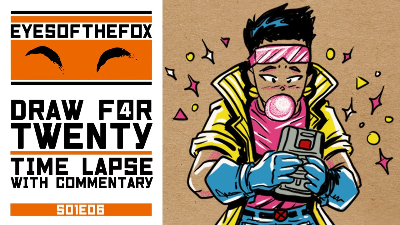 Artist Draws Jubilee (X-Men '97) and Rambles - Draw For Twenty - s01e06