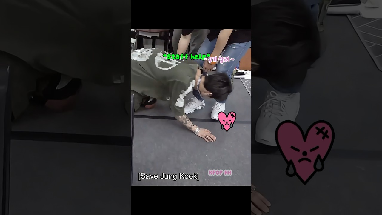Jungkook Is Very Sick After Stage And Staffs Care For Him 💜🥺 #shorts #jungkook #staff #bts