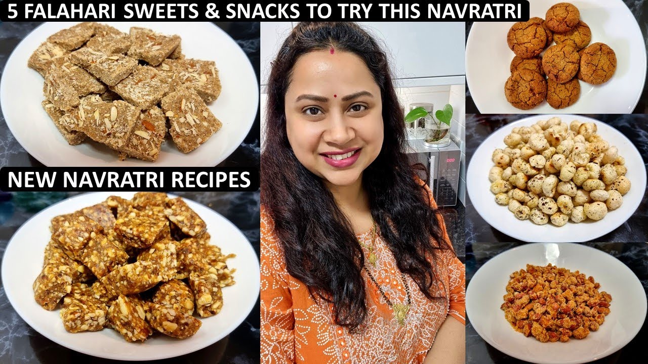 Navratri Vrat Ki 5 New Recipe | Tips For Easy Vrat Recipe | Falahari Snacks Sweets | Navratri Preps