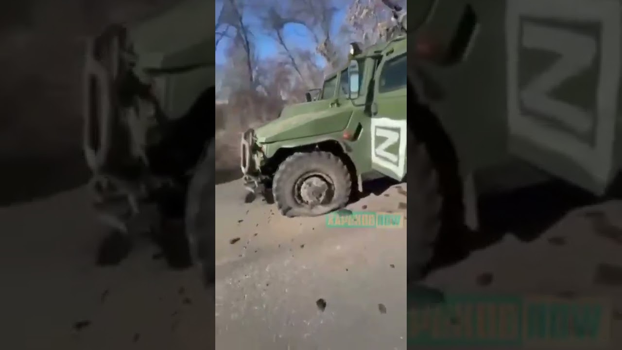 Уничтожение российского БТР 
