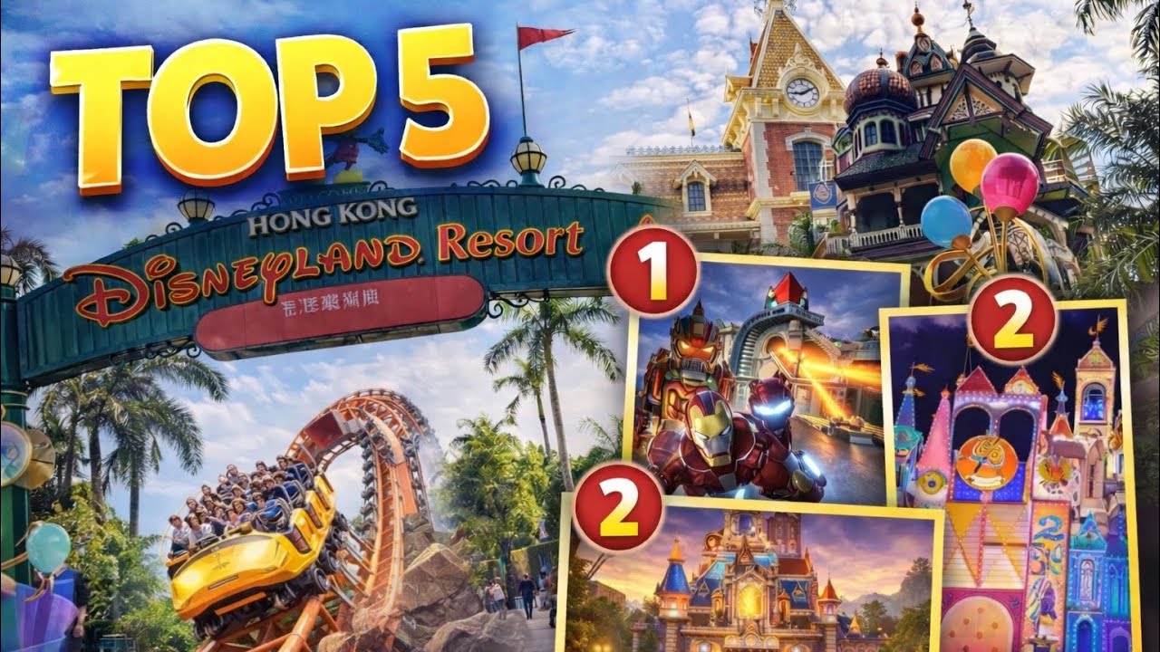 Meine TOP 5 Attraktionen im Hong Kong Disneyland 🎢🔥 Diese Rides musst du fahren! Mit ON-RIDES!