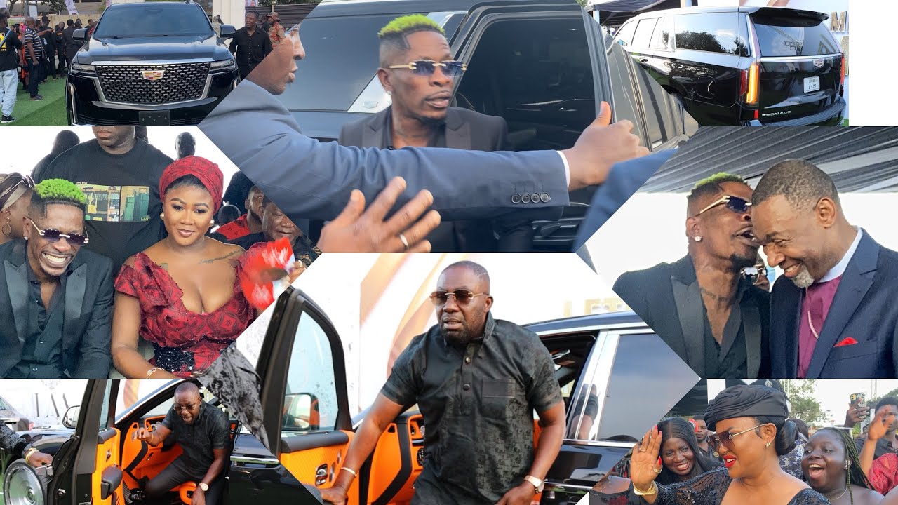 Massive🙌🏾Shatta Wale Clash Despite At God Father Kofi Abban Mum’s Funeral Both In Fleet Of Escalade😲