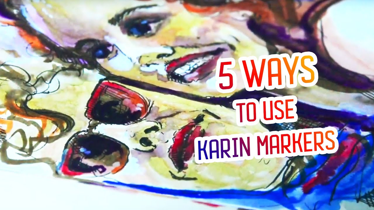 How to use KARIN Brushmarker PRO markers in 5 different ways