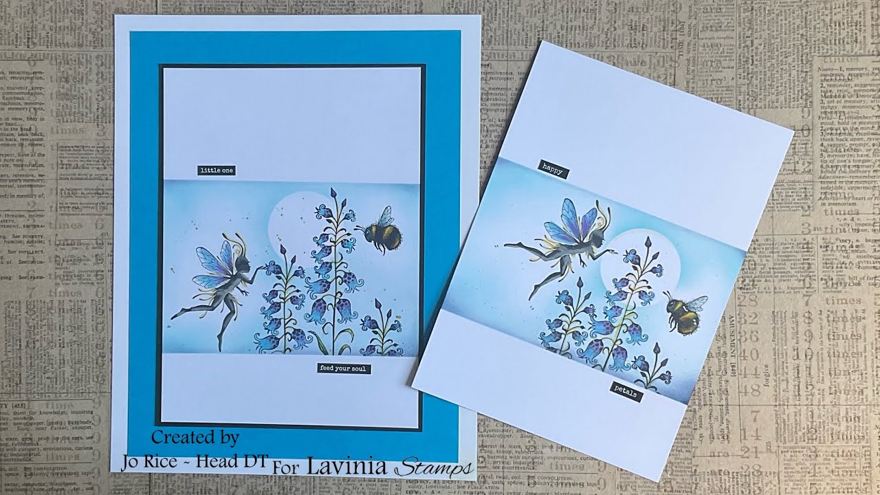Lilly stamp plus a couple of surprises by Jo Rice #laviniastamps #cardmakingtutorial