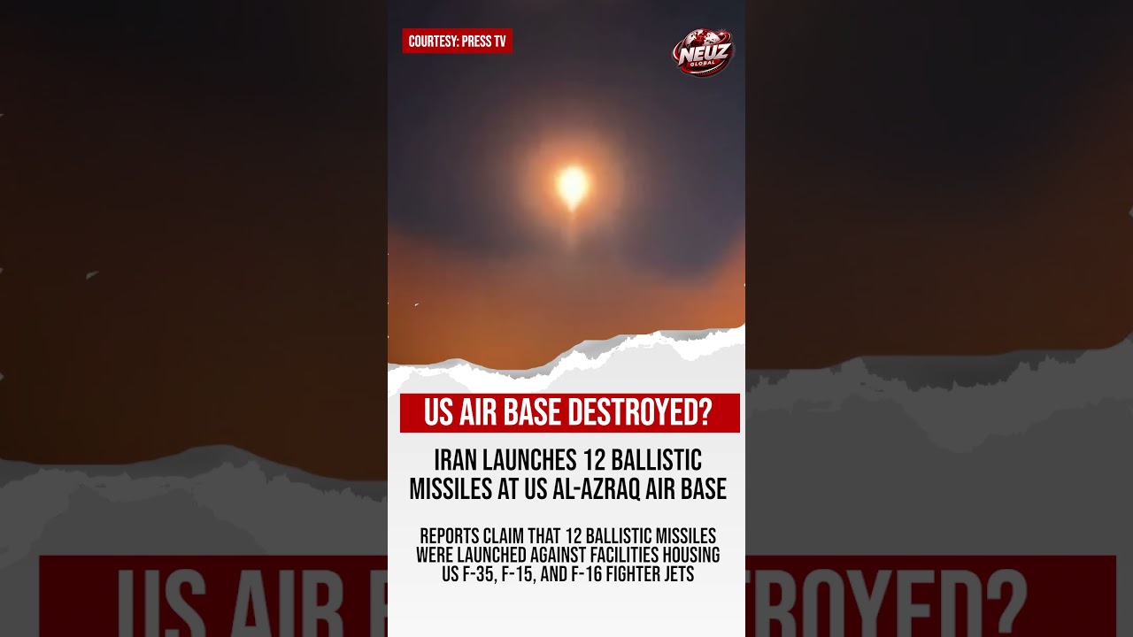 Iran Launches 12 Ballistic Missiles at US Al-Azraq Air Base], F-35 Facilities Reportedly Targeted