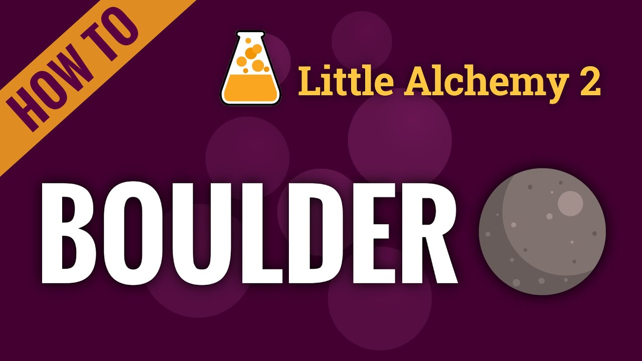 How to make a BOULDER in Little Alchemy 2
