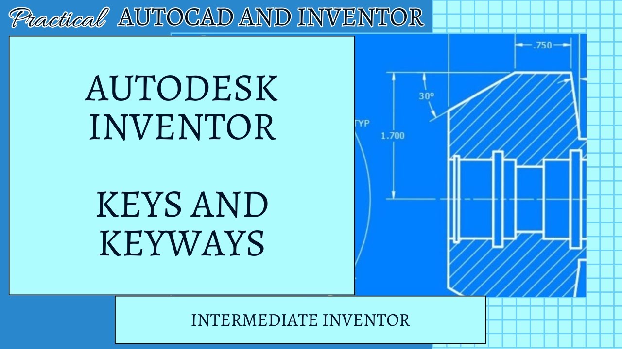 Шпонки и шпоночные пазы Autodesk Inventor