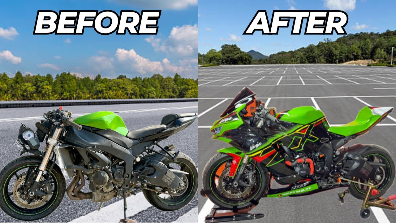 FULL BUILD: REBUILDING A SALVAGE CRASHED KAWASAKI NINJA ZX-6R