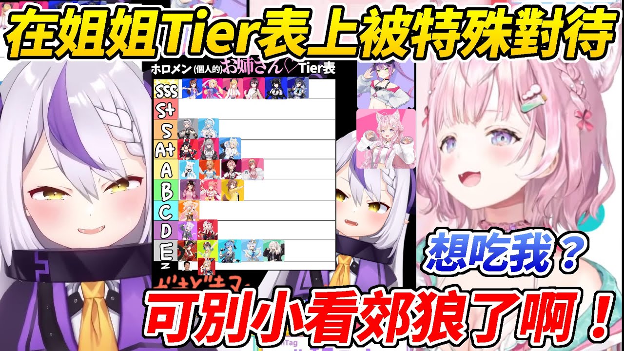 Koyo看總帥的「姊姊Tier表」原本很期待自己被排在哪結果發現自己被特殊對待ww【博衣Koyori/拉普拉斯】【ホロライブ切り抜き】【hololive中文精華】