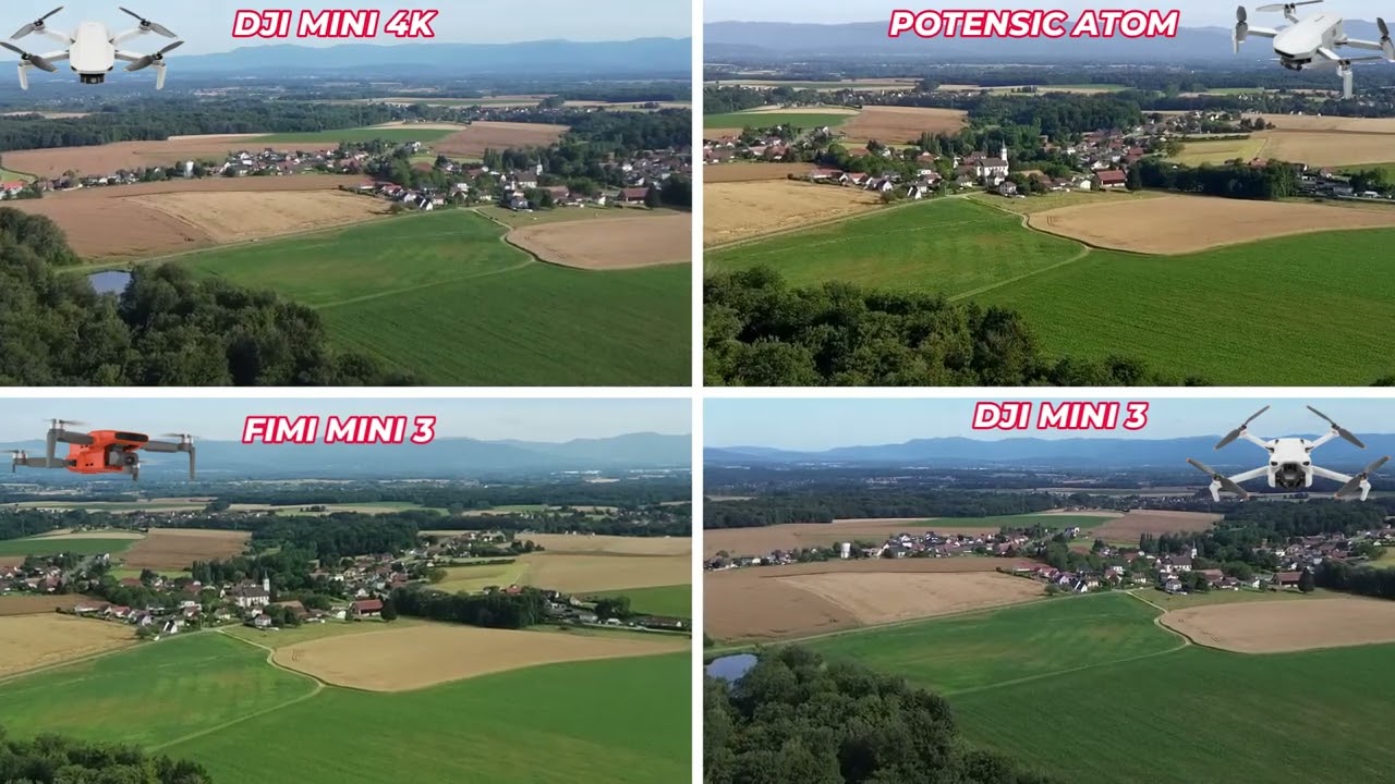 Dji mini 4k vs mini3 vs fimi mini3 vs Atom : 1 minute pour d&eacute;partager le meilleur  !!!