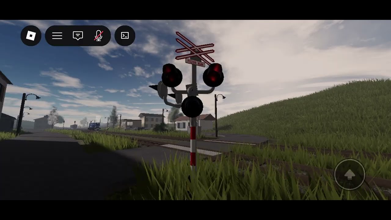 Robloxový železniční přejezd Dubí (SSSR)