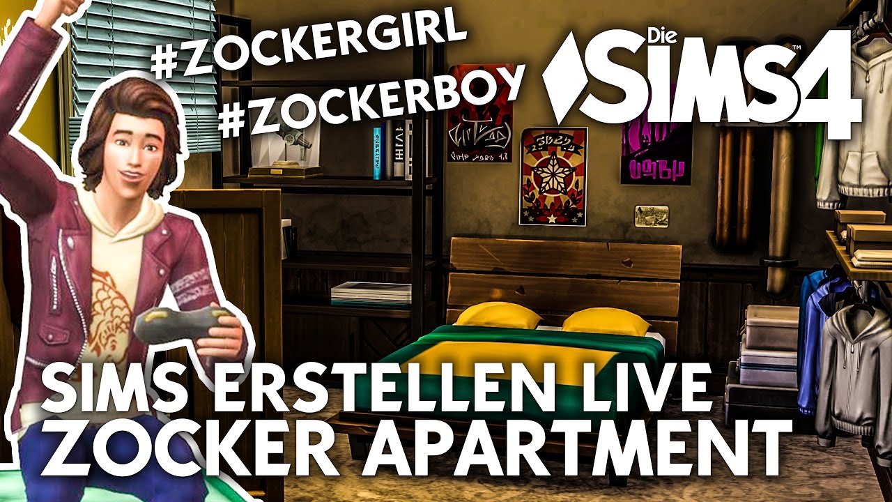 Let's Play LIVE Die Sims 4 + Key Verlosung! Zocker Apartment Sims erstellen |  Community-Special