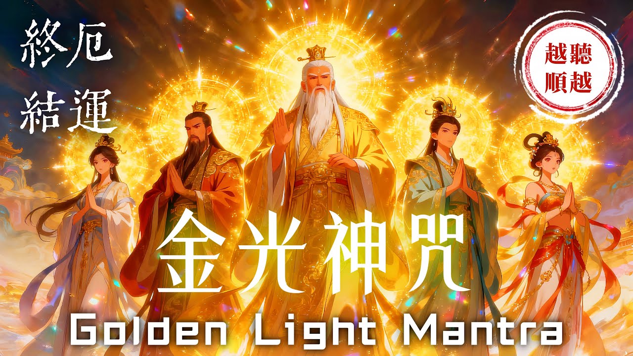 《金光神咒》道家轉運秘法⚠️注意：無數人回饋「運氣突然超好，驚喜好事都變多」｜助您心想事成、事事順利、財運亨通、正能量滿滿、機緣不斷、願望成就快速實現｜Golden Light Mantra