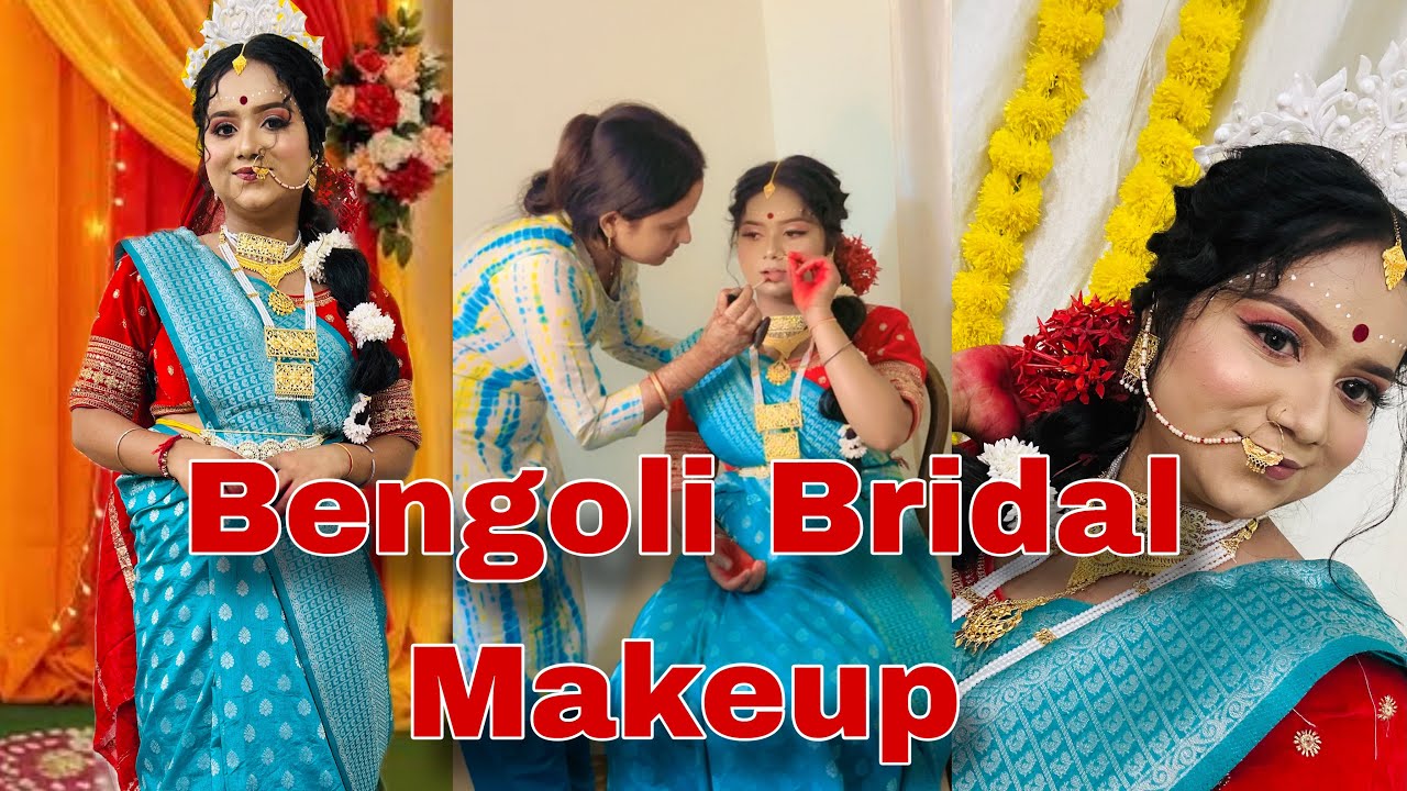 Apni Behen@sejalshaw7218  ka kiya maine Bengoli Bridal Makeup || @AnuMakeupvlogs 