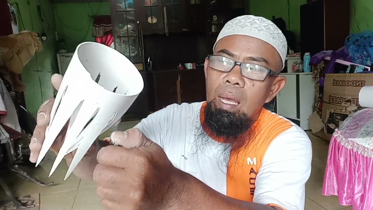 cara buat hijab bubu belut dari paralon....