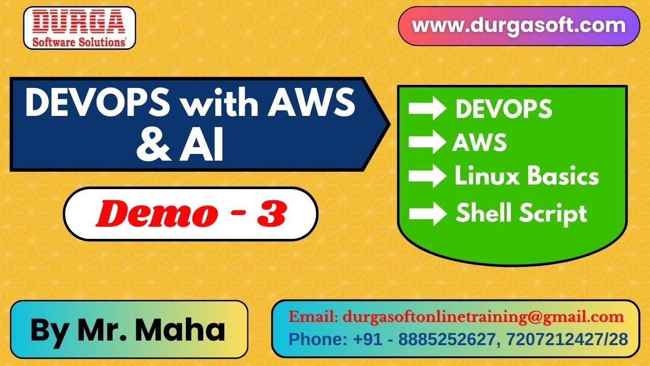 DEVOPS with AWS & AI tutorials || Demo - 3 || by Mr. Maha On 06-02-2026 @6AM (IST)