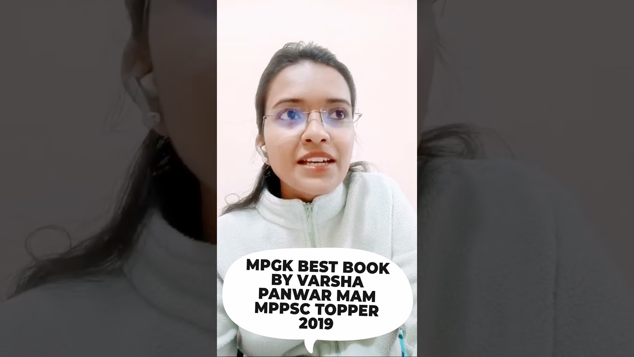 MPGK BEST BOOK BY VARSHA PANWAR MAM MPPSC TOPPER 2019 #shorts #mppsc #mpgk #vyapam #esbnews