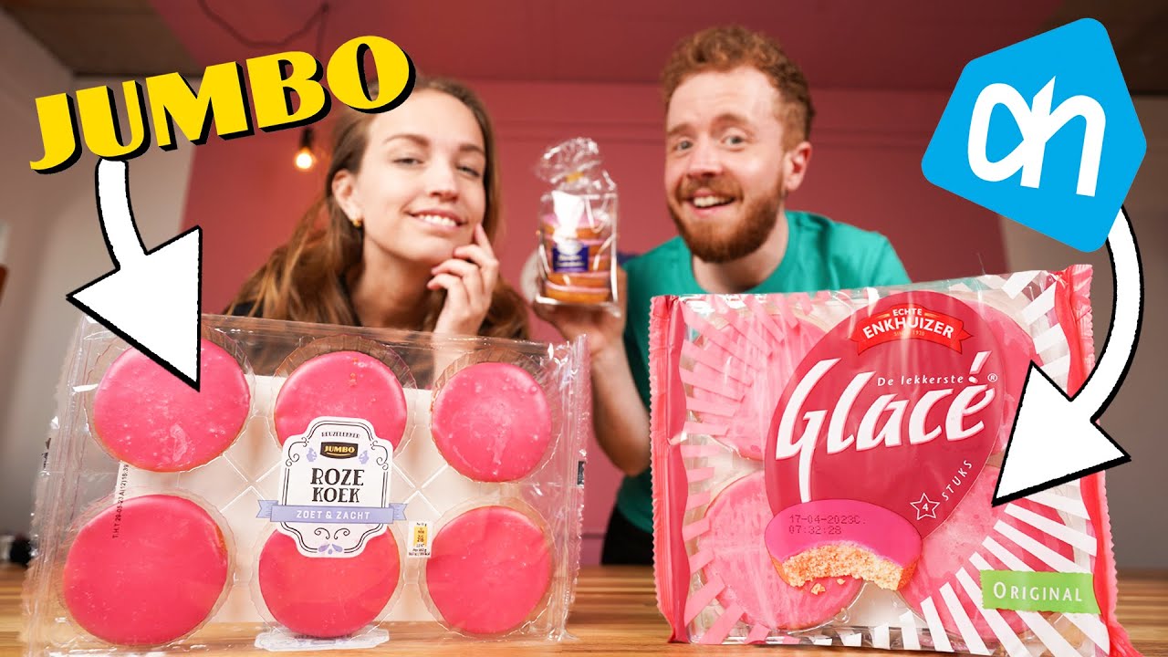 Wat is de BESTE ROZE KOEK uit de Supermarkt?! 😍