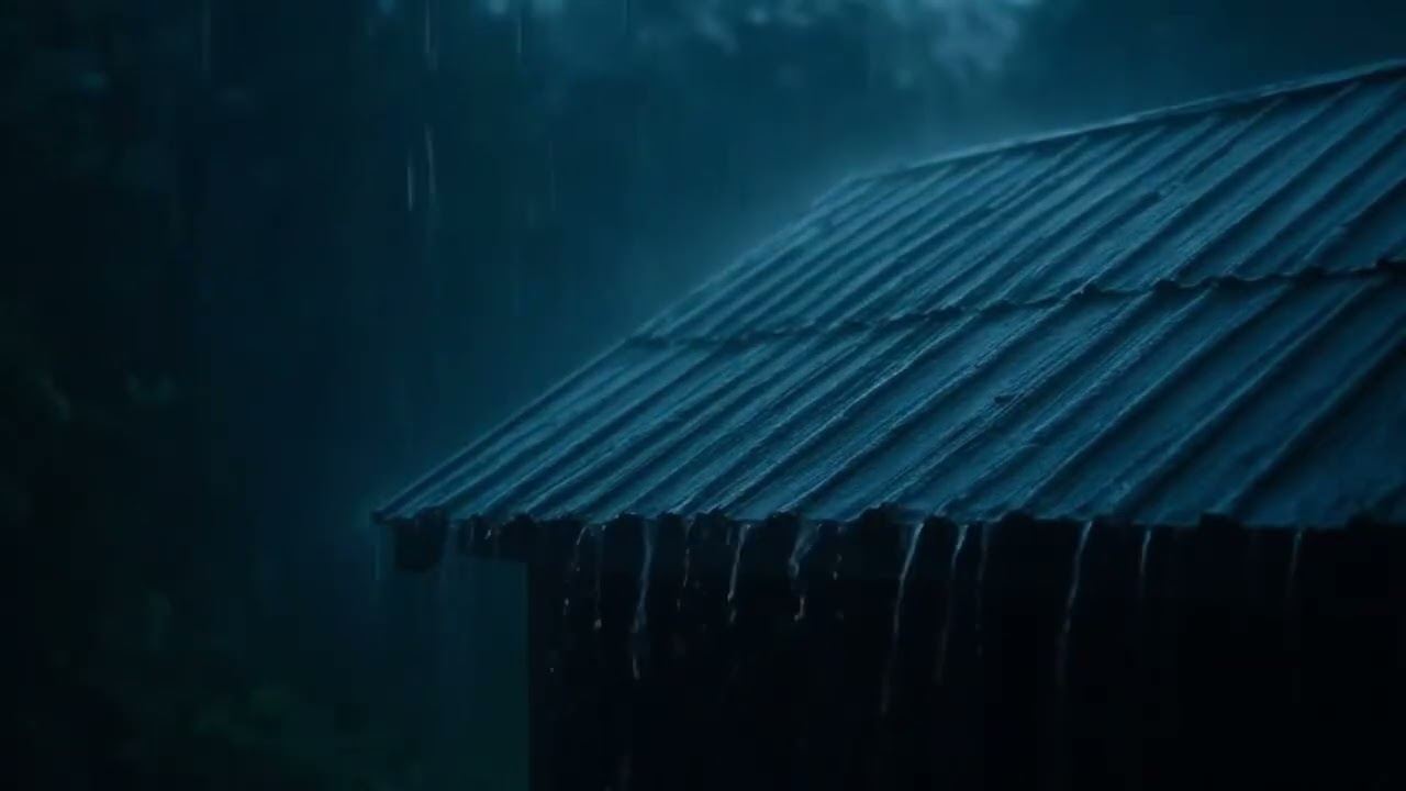 Heavy Thunderstorm Rain on the Roof | Sleep Instantly Tonight