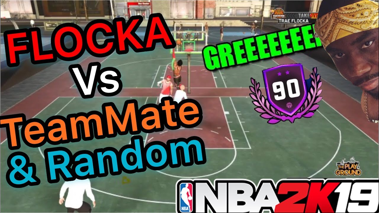 Уморительные споры! NBA 2K19! Флока против мусорного товарища и случайного игрока! Заставил его п...