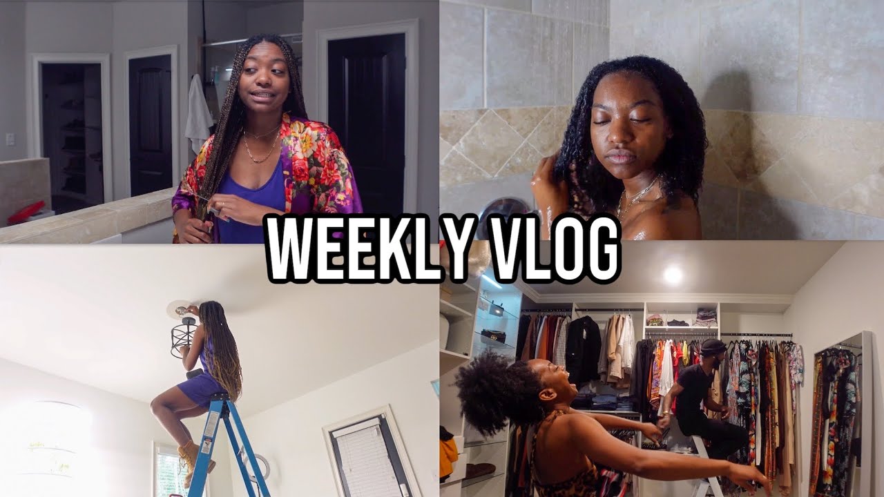 Braids Takedown & Wash Day + My Stylist Roasting my closet as I Purge ~ Weekly Vlog