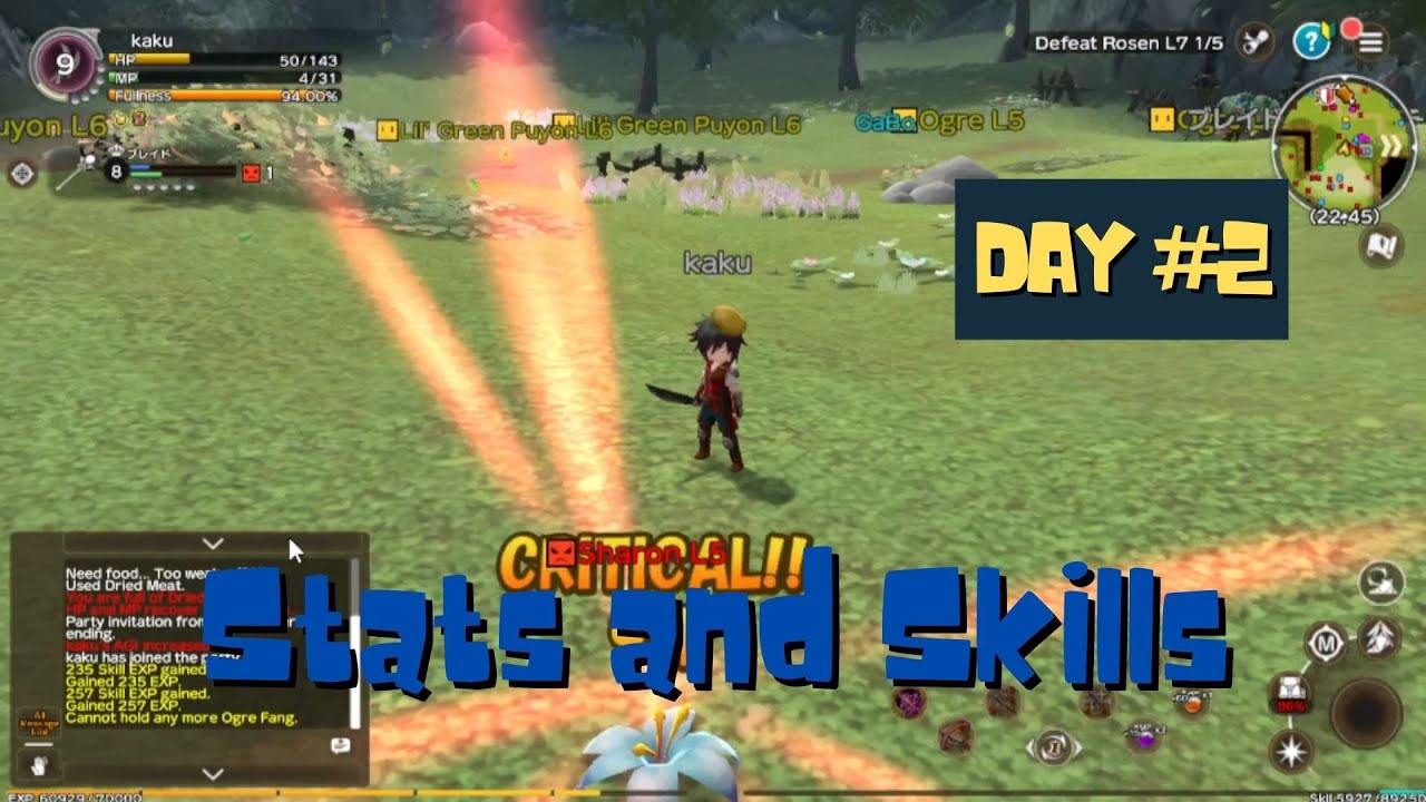GensoKishi Online -  Days # 2 Thief / Stats and Skills