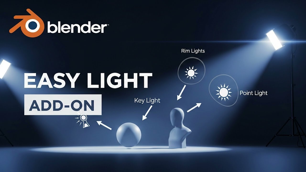 Easy Light Addon Blender - лучший свет для рендера!