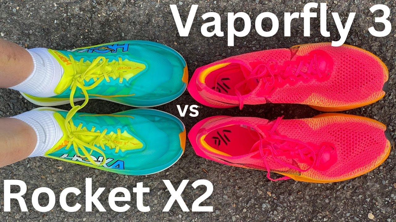 Vaporfly 3 vs Rocket X2 Shoeoff