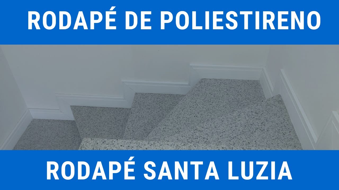RODAPÉ DE POLIESTIRENO EM ESCADA